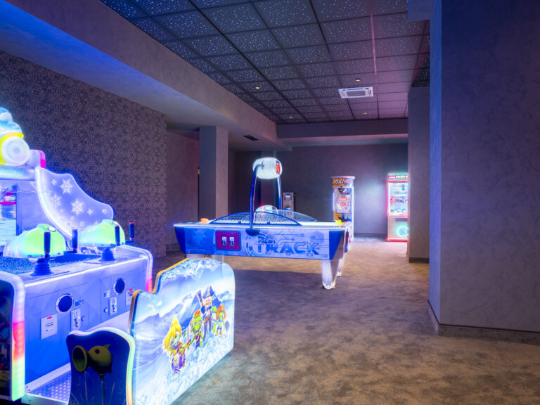 Games room with air hockey table at Premier Luxury Mountain Resort, Bansko