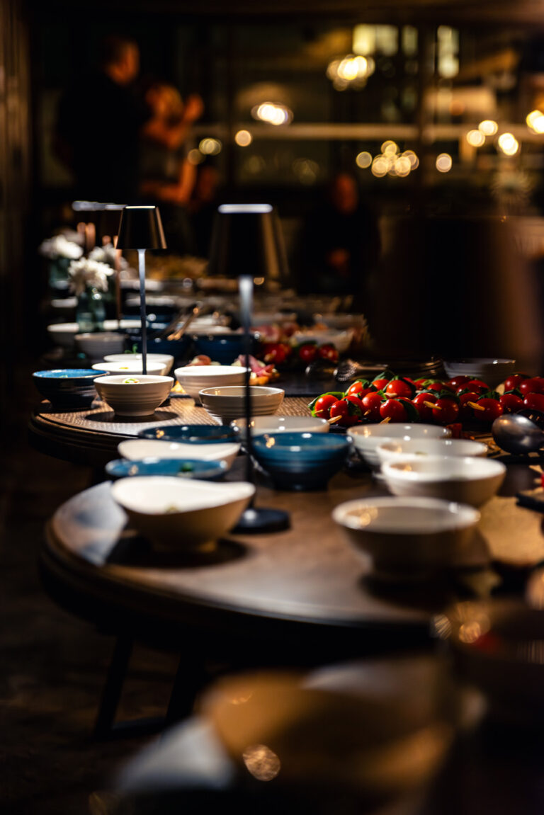 Dishes served at the restaurant at Premier Luxury Mountain Resort, Bansko
