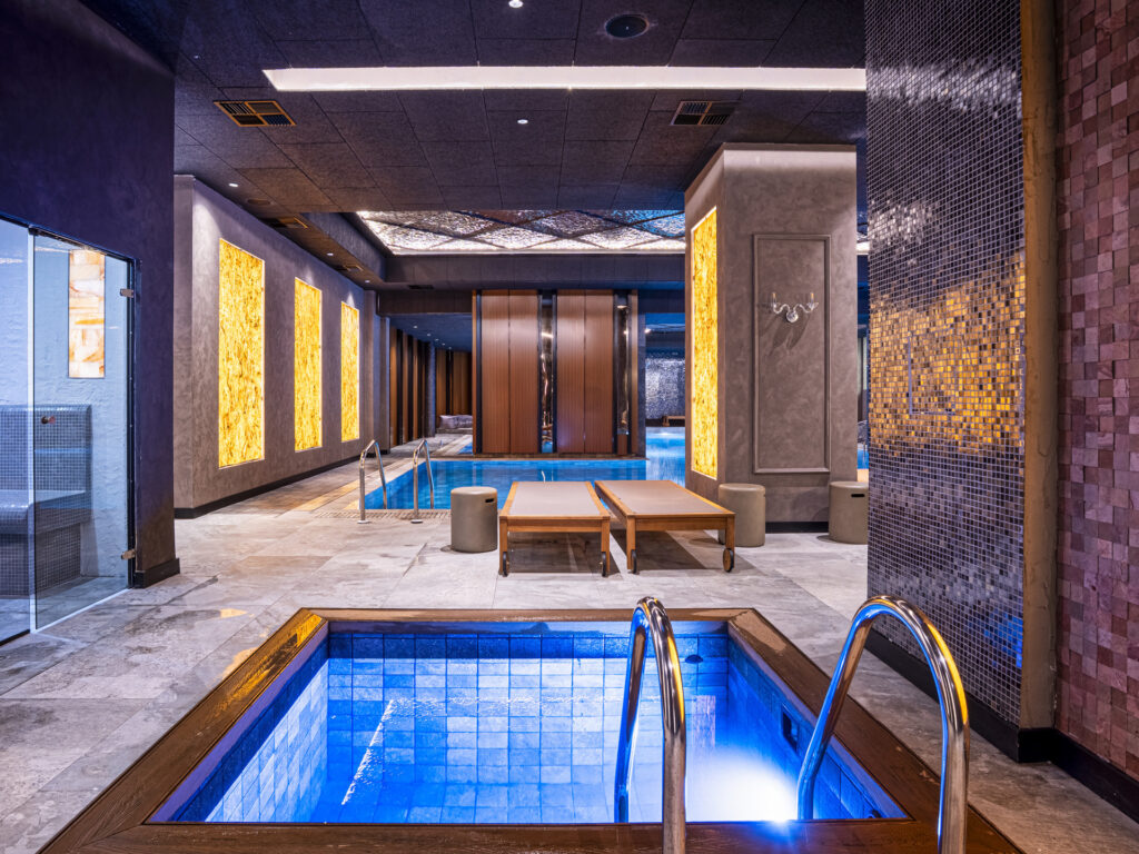 Cold plunge pool in the spa at Premier Luxury Mountain Resort, Bansko