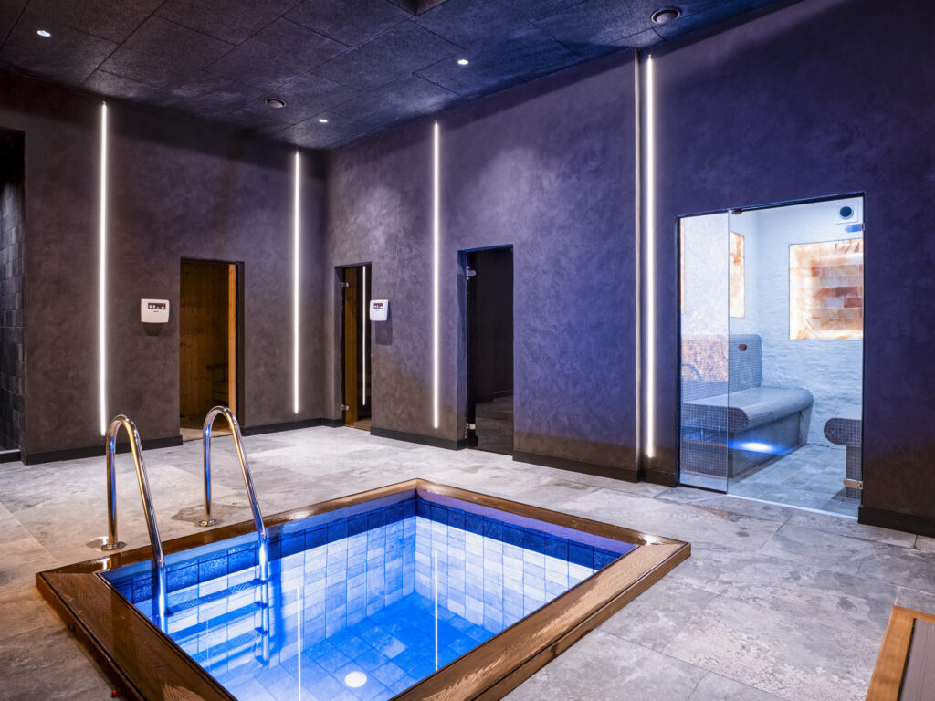 Cold plunge pool in the spa at Premier Luxury Mountain Resort, Bansko