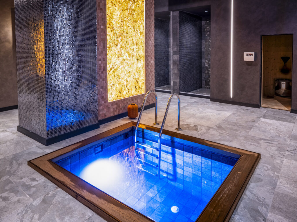 Cold plunge pool in the spa at Premier Luxury Mountain Resort, Bansko
