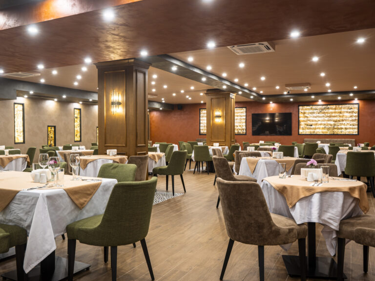 Breakfast and dinner buffet at Elysium Restaurant at Premier Luxury Mountain Resort, Bansko