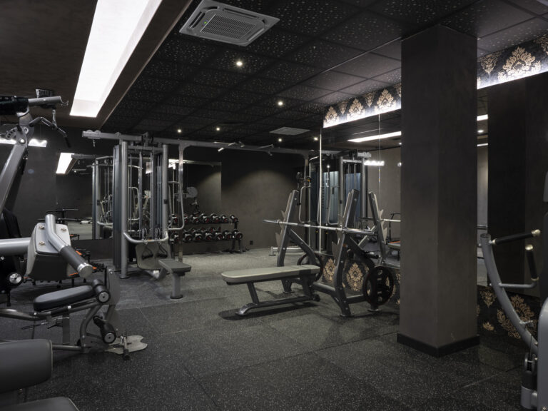 Fitness centre with modern gym equipment at Premier Luxury Mountain Resort, Bansko