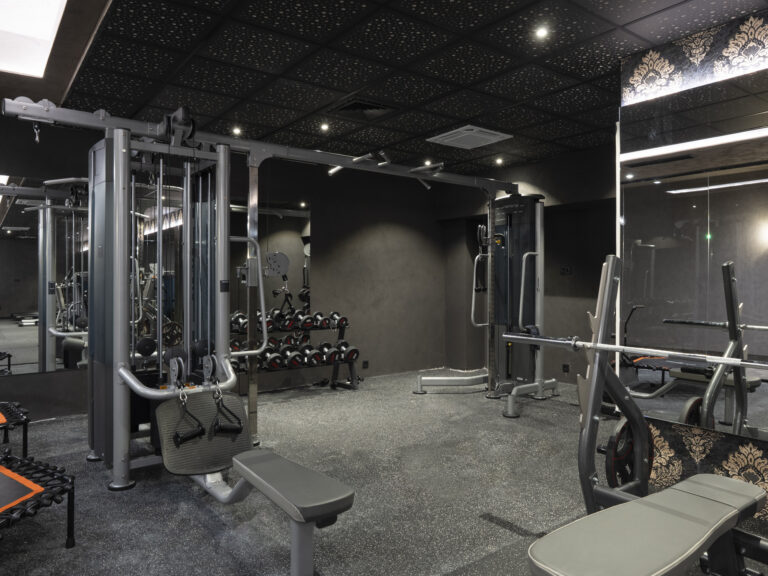 Fitness centre with modern gym equipment at Premier Luxury Mountain Resort, Bansko