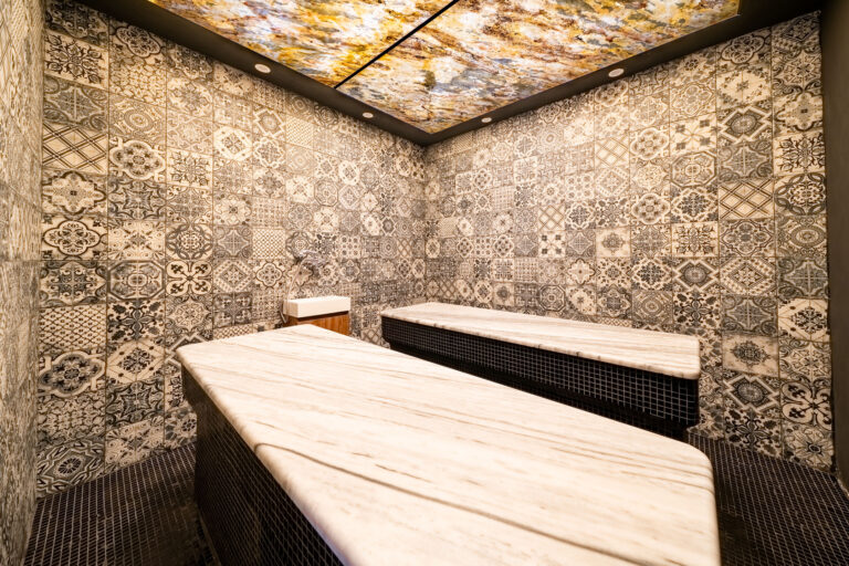 Hammam with heated marble beds at Premier Luxury Mountain Resort, Bansko