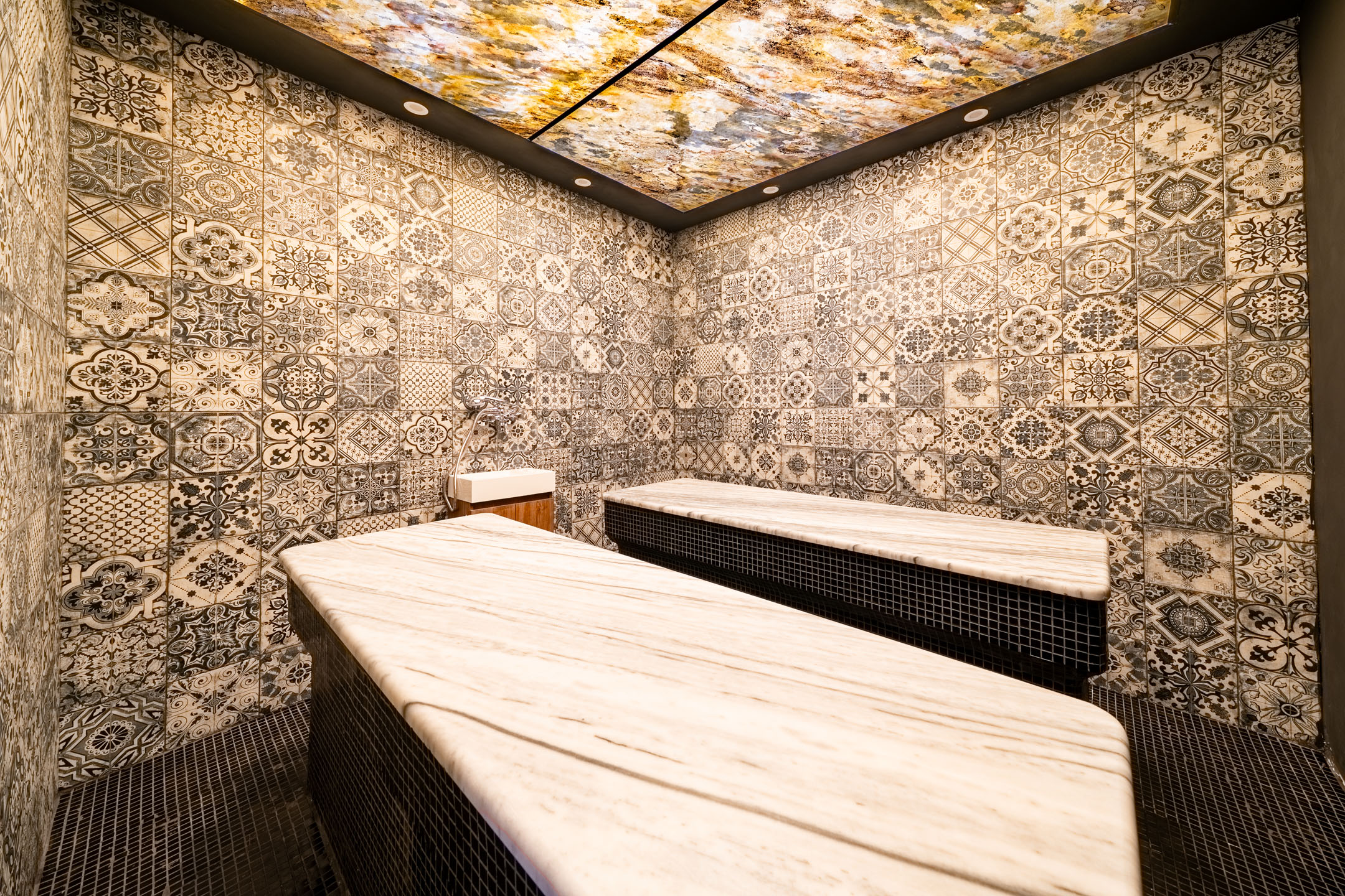 Hammam with heated marble beds at Premier Luxury Mountain Resort, Bansko