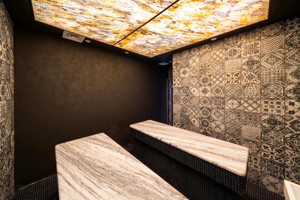 Hammam with heated marble beds at Premier Luxury Mountain Resort, Bansko