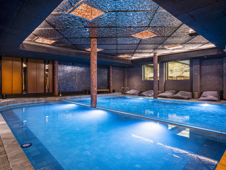 Indoor heated swimming pool in the spa at Premier Luxury Mountain Resort, Bansko