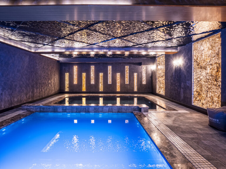 Roman bath pool in the spa at Premier Luxury Mountain Resort, Bansko