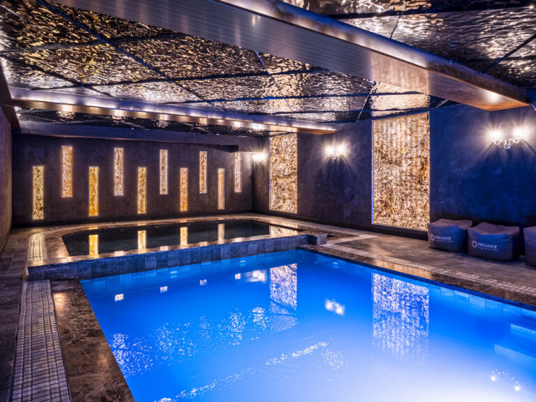 Roman bath pool in the spa at Premier Luxury Mountain Resort, Bansko