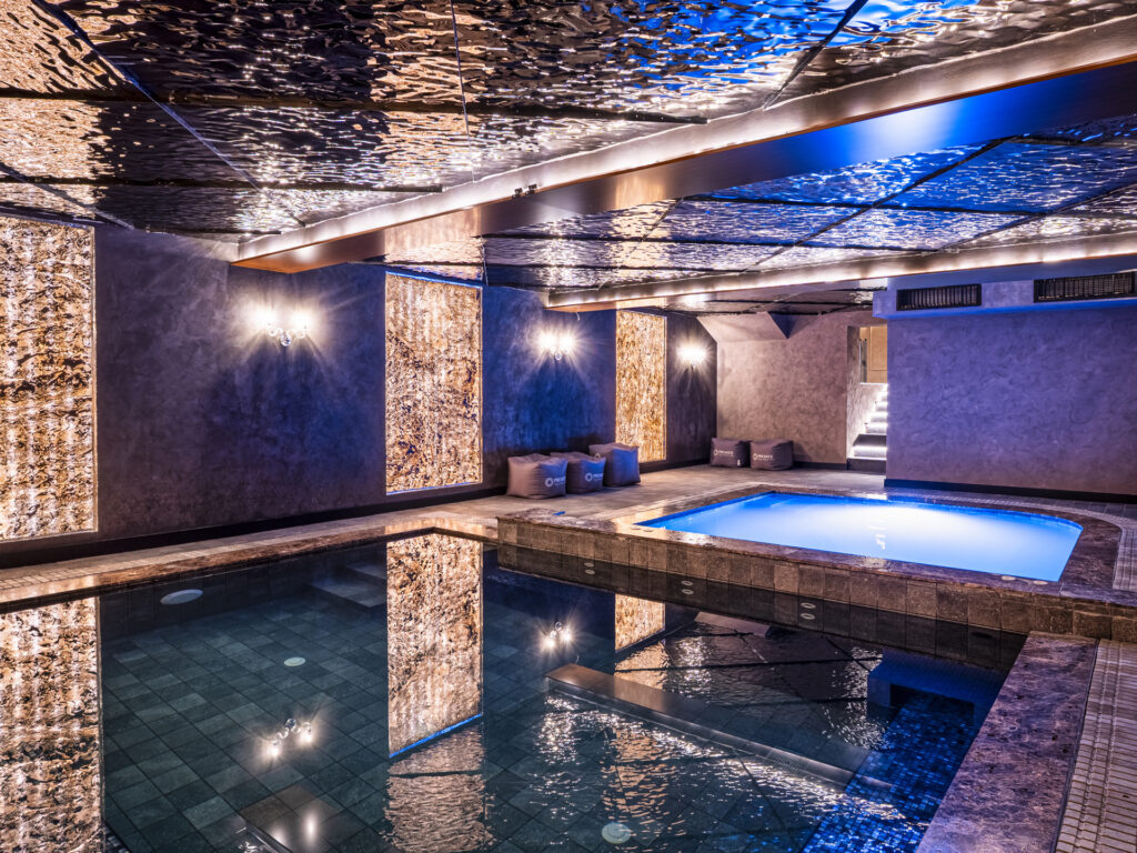 Roman bath pool in the spa at Premier Luxury Mountain Resort, Bansko