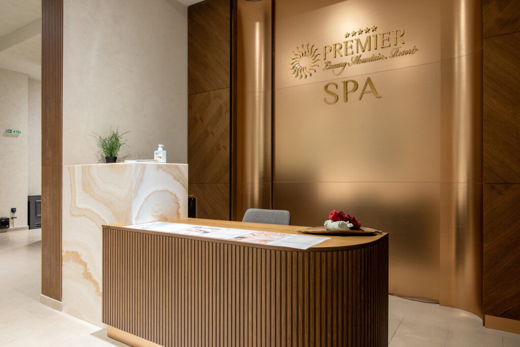 Spa reception at Premier Luxury Mountain Resort, Bansko