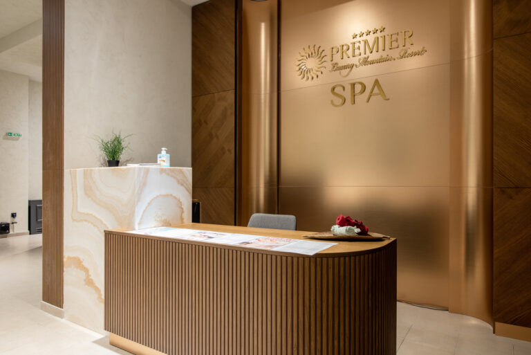 Spa reception at Premier Luxury Mountain Resort, Bansko