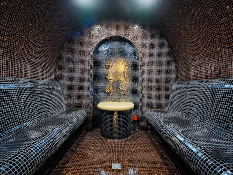 Mosaic steam bath in the spa at Premier Luxury Mountain Resort, Bansko