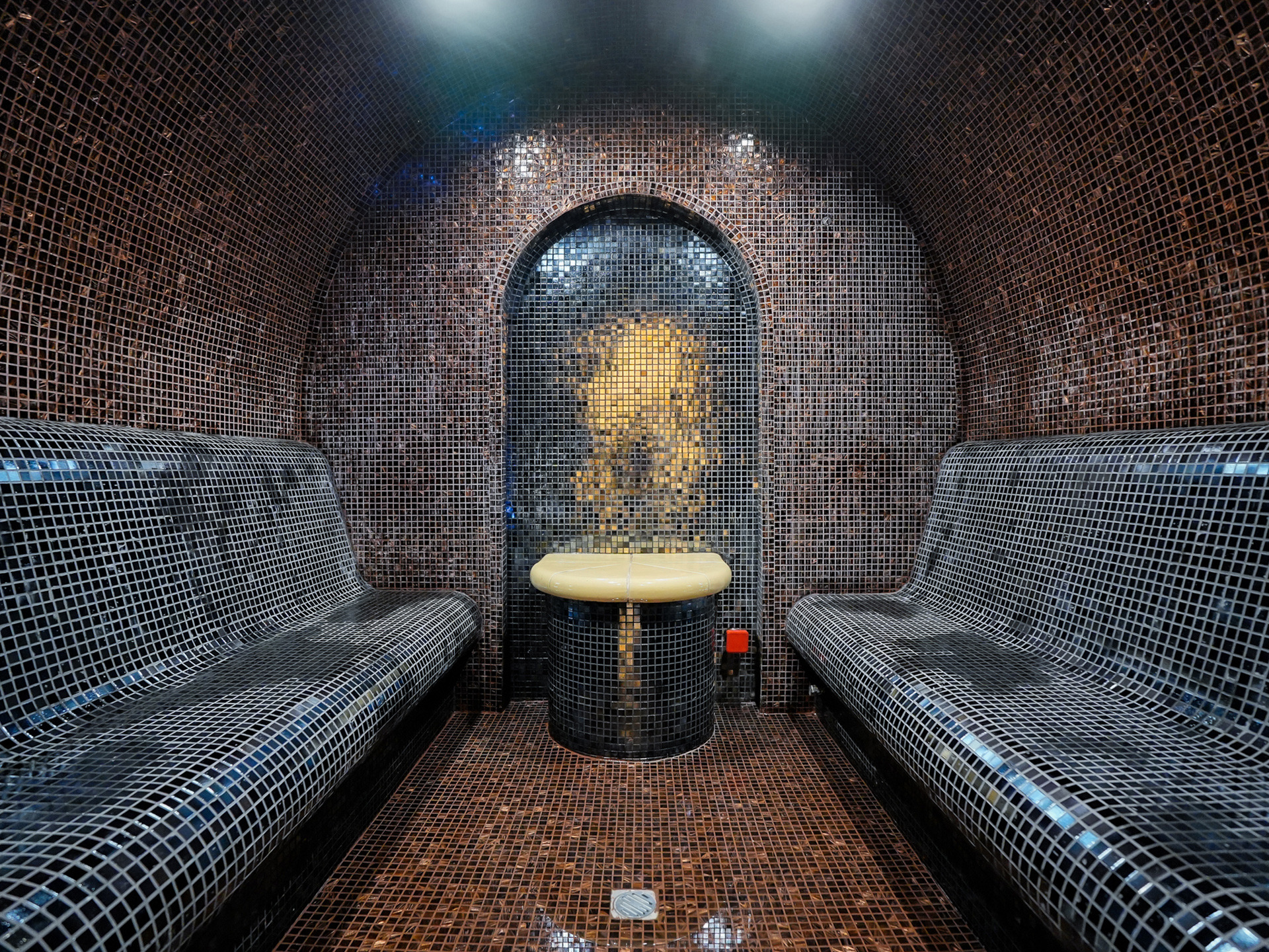 Mosaic steam bath in the spa at Premier Luxury Mountain Resort, Bansko
