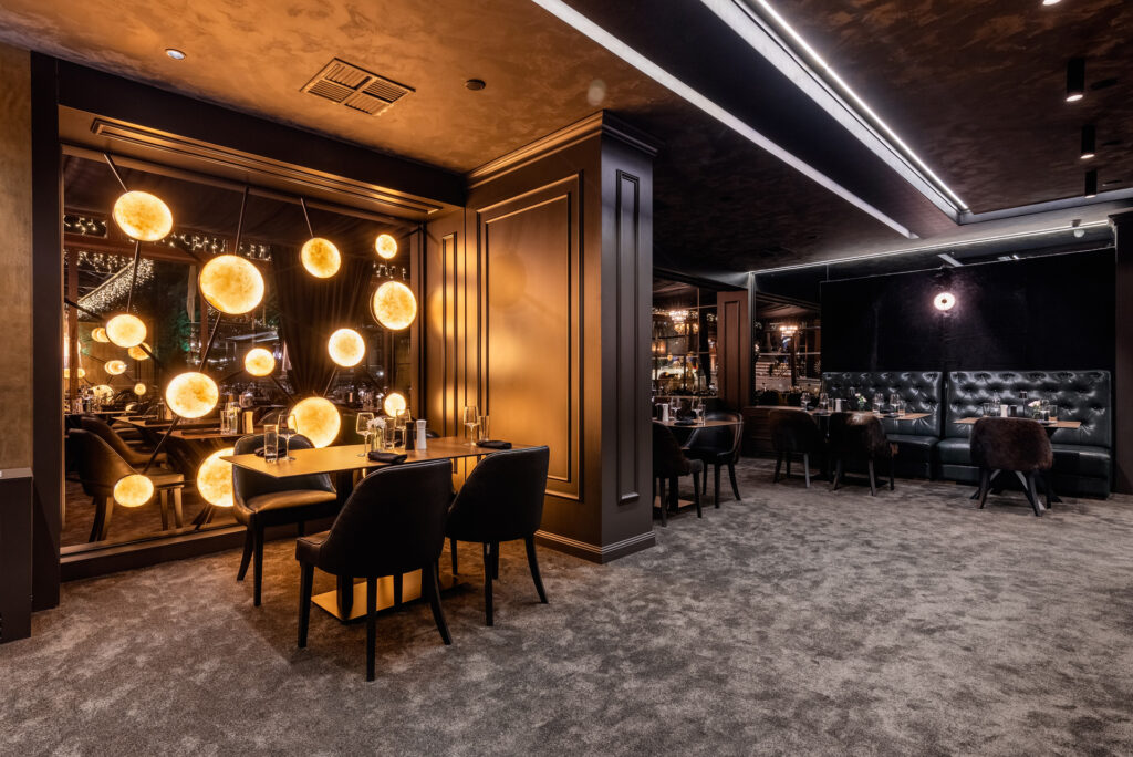 Zenith à la carte restaurant interior at Premier Luxury Mountain Resort, Bansko